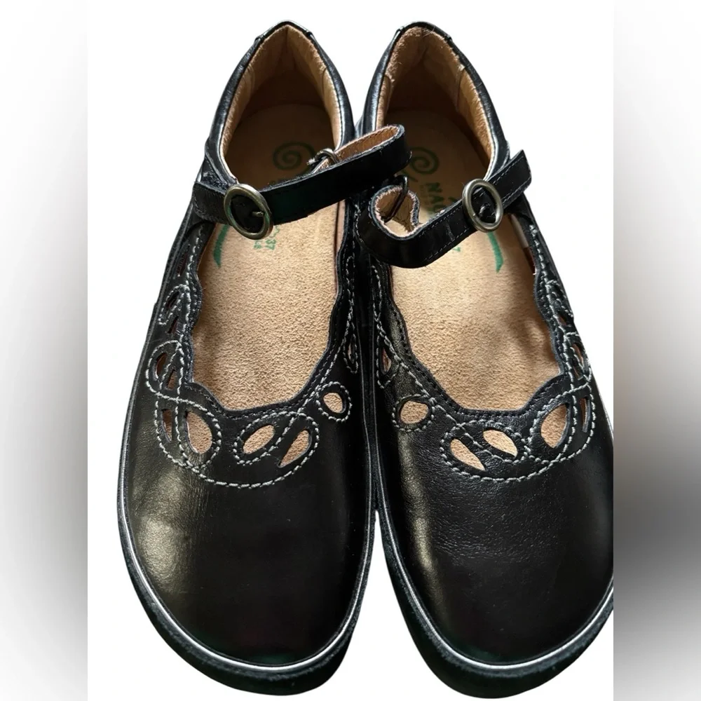 Naot Black Sandels with Cutout Design